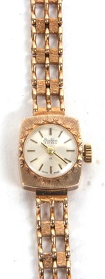 Lot 322 - A Bentima Star 9ct gold lady's wristwatch,...