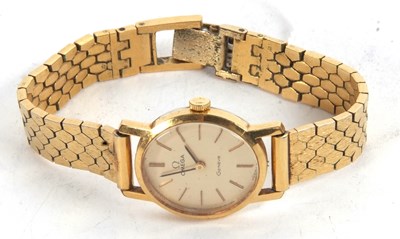 Lot 324 - An Omega Geneve lady's wristwatch, the watch...