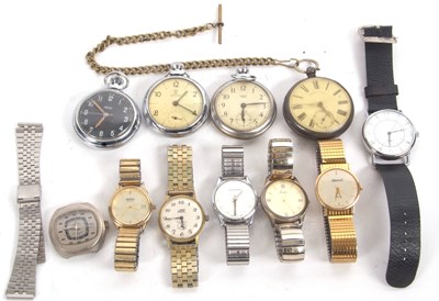 Lot 342 - Mixed Lot: Various wristwatches and pocket...