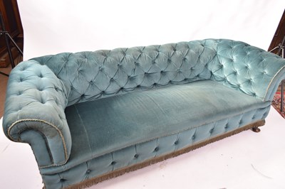 Lot 327 - Late 19th century Chesterfield style sofa...