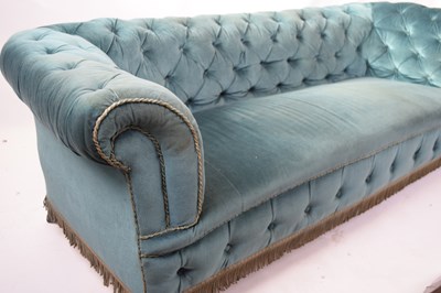 Lot 327 - Late 19th century Chesterfield style sofa...