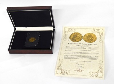 Lot 4 - George III gold 1793 spade guinea in Royal...