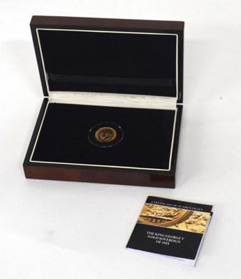 Lot 6 - Royal Mint London, George V, 1925 22ct gold...