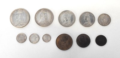 Lot 304 - A set of 1887 Queen Victorian coins to include...