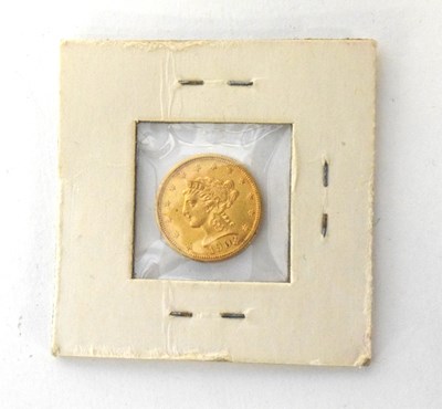 Lot 15 - Gold American 2 ½ dollar 1903 coin with...