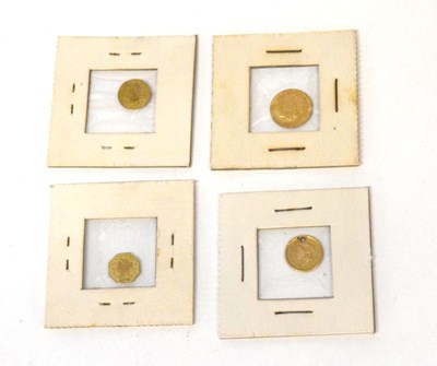 Lot 16 - Quantity of four American 19th Century gold...