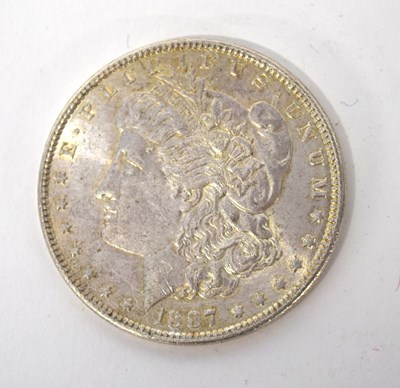 Lot 22 - 19th Century American silver 1887 morgan dollar