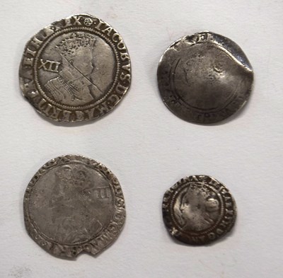 Lot 29 - Quantity of four Old English silver hammered...