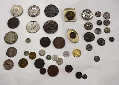 Lot 34 - Collection of coins to include silver 1889...