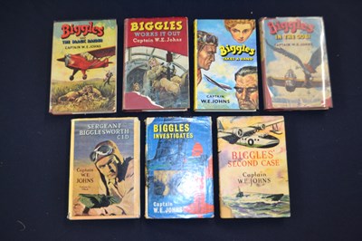 Lot 6 - W E JOHNS: BIGGLES, various first edition...
