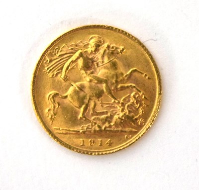 Lot 41 - George V 1914 half gold sovereign