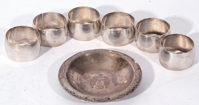 Lot 167 - Mixed Lot of white metal wares comprising a...