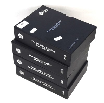 Lot 92 - Quantity of four Royal Mint proof coin sets to...