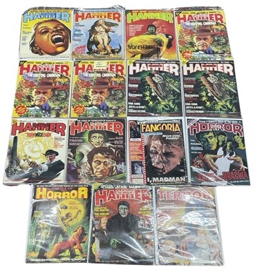 Lot 62 - A collection of vintage horror comics, to...