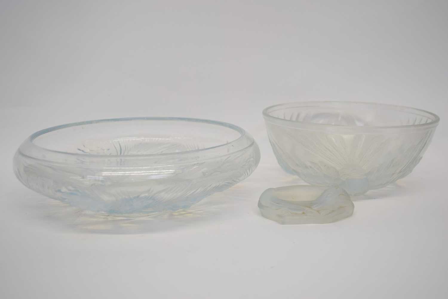 Lot 36 - Group of glass wares with registered design...