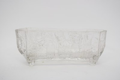 Lot 37 - Small glass bowl made by Sowerby with...