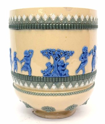 Lot 44 - Lambeth Doulton jardiniere with a design of...