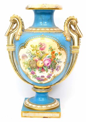 Lot 59 - Large 19th century English porcelain vase, the...