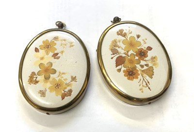 Lot 22 - Victorian School, Dried pressed flowers in...