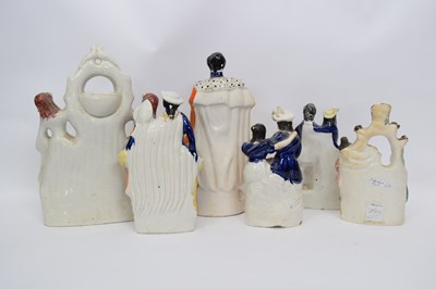 Lot 70 - Group of Staffordshire figures (6)