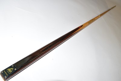Lot 188 - BCE cue with presentation inscription to Roger...