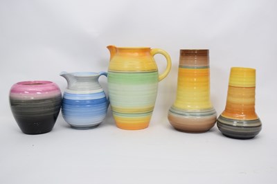 Lot 77 - Group of Shelley wares with typical ribbed...