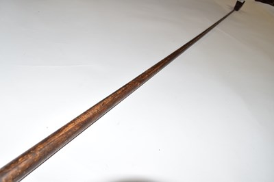 Lot 191 - 19th century billiards mace, 136cm long (a/f)