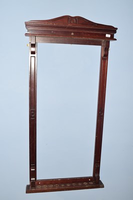Lot 193 - Mahogany snooker cue stand with shaped...