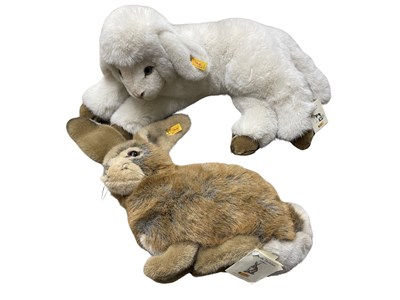 Lot 218 - A pair of modern Steiff animals, to include:  -...