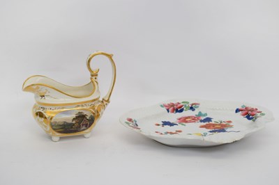Lot 111 - Shaped Chamberlins Worcester dish with floral...