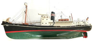 Lot 340 - A large remote controlled ship, length...