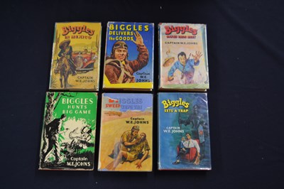 Lot 8 - W E JOHNS: BIGGLES, various first edition...