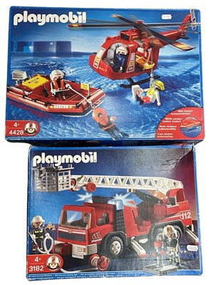 Lot 287 - A pair of  boxed Playmobil sets, to include:  -...