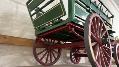 Lot 73 - A scratch built model of a Brewery dray cart...
