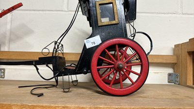 Lot 78 - A scratch built model of a Victorian carriage...