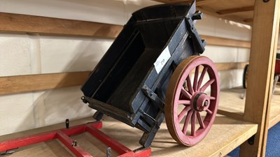 Lot 79 - A scratch built model of a single axle cart...