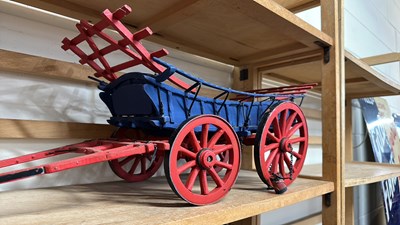 Lot 83 - A scratch built model of a Monmouthshire cart,...