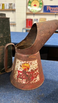 Lot 100 - A large Castrol Motor Oil jug together with a...