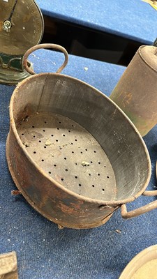 Lot 102 - Mixed Lot: Small brass bucket together with an...