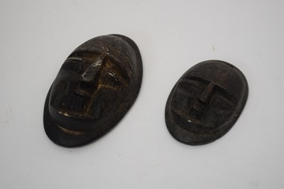 Lot 131 - Two wooden tribal carvings of heads