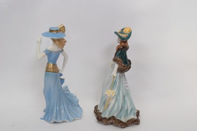 Lot 134 - Royal Worcester figure of Ascot lady modelled...