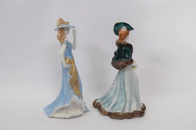 Lot 134 - Royal Worcester figure of Ascot lady modelled...