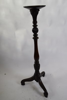 Lot 343 - Late Victorian mahogany torchere plant stand,...