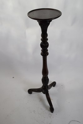 Lot 343 - Late Victorian mahogany torchere plant stand,...