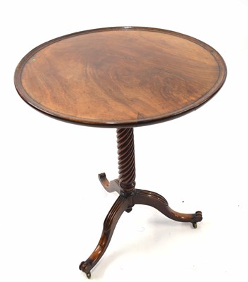 Lot 364 - 19th century wine table with circular tray...