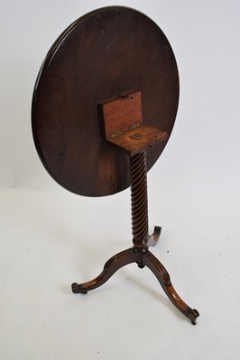 Lot 364 - 19th century wine table with circular tray...
