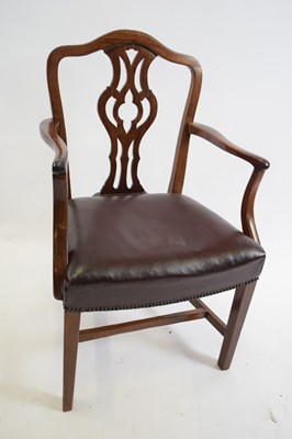 Lot 374 - 19th century mahogany framed carver chair with...