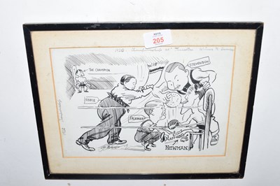 Lot 205 - Tom Webster, caricature print of the 1920...