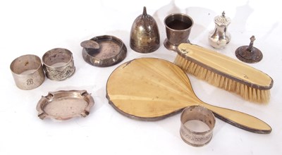 Lot 220 - Mixed Lot: hallmarked items including baluster...