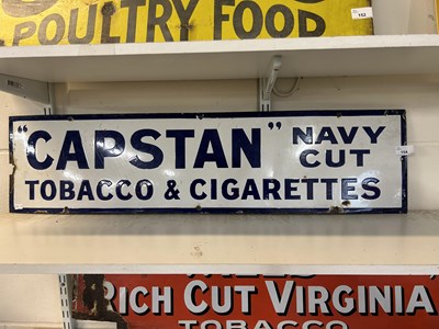 Lot 154 - Enamel sign 'Capstan Navy Cut Tobacco and...